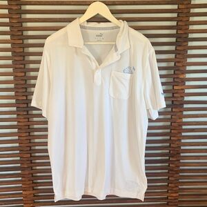 🎉NEW LISTING!🎉Puma Men’s White Short-Sleeve Polo with Chest Pocket